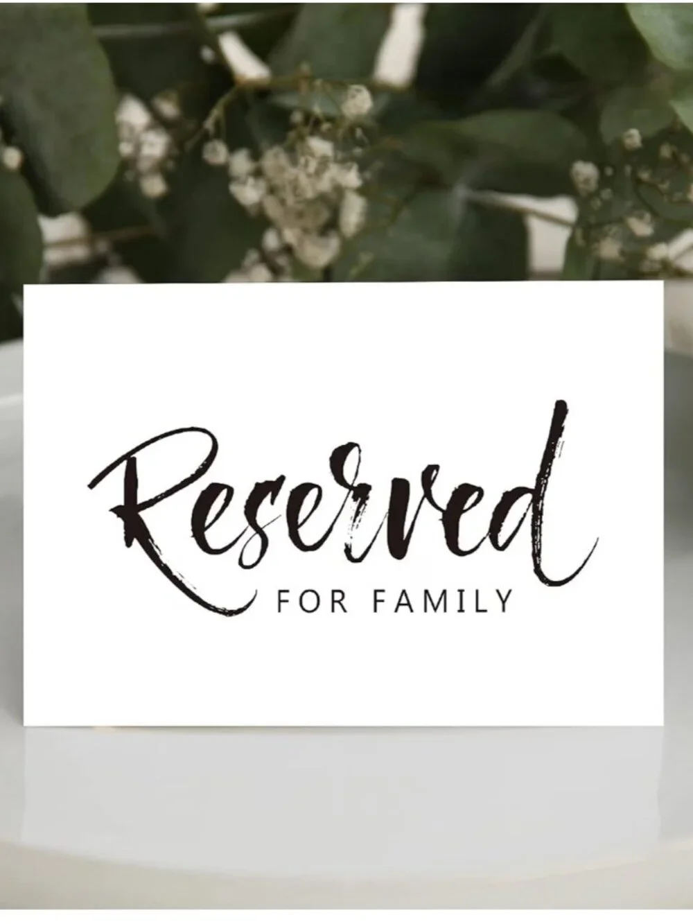 Wedding & Party Reserved Signs - 10 Pack, 4 x 6 Inches NWT